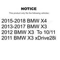 thumbnail image 2 of Transit Auto Rear Disc Brake Rotors and Semi-Metallic Pads Kit for Car BMW X3 X4 K8S-104060, 2 of 11
