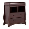 Stork Craft Carrara 2 Drawer Changing Table-Color:Cherry
