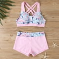 thumbnail image 3 of Generic Women Plus Size Bikini Sets Floral Print Sexy Sweetheart Neck Bathing Suit with High Waist Shorts Beachwear, 3 of 5