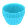 thumbnail image 2 of Taza de Muffin de silicona Sunnimix Ronda 7 cm Azul cielo, 2 of 8