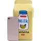thumbnail image 2 of Cartera única para mujer, con forma de caja de leche, plátano y fruta, tipo mensajero, monedero para móvil (amarillo), 2 of 4