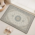 thumbnail image 5 of Washable Vintage Kitchen Mat 31"x20" Non Slip Soft Plush Low Profile Kitchen Rug, Distressed Medallion Oriental Style Sink Mat for Laundry Room Bedroom Office, 5 of 6