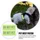 thumbnail image 5 of 2 piezas de servicio reflectante parches de perros arneses adhesivo etiqueta adhesiva chaleco pegatina de nylon, 5 of 7