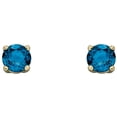 thumbnail image 1 of Elements Gold December Birthstone Stud Earrings - Blue/Gold, 1 of 1