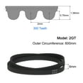 thumbnail image 2 of 2 Packs 2GT Timing Belt Closed Loop Rubber Belts 600-2GT-6, 6mm Width x 600mm Length, 3D Printer Timing Belt, 2 of 6