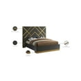 thumbnail image 2 of Meridian Furniture Vector Rich Velvet King Bed in Gray, 2 of 5
