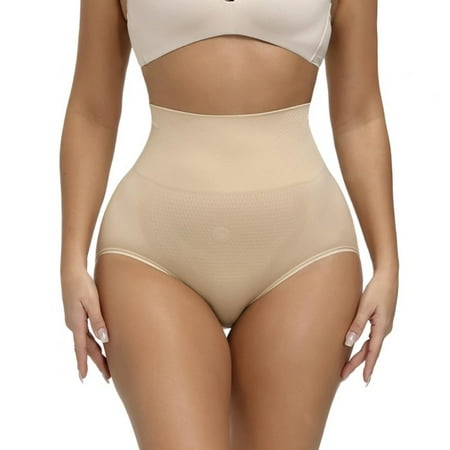

Wisremt Solid Color Abdomen Hips Fat Burning Body Sculpting Panties Women Seamless High Waist Underwear