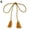 Gold, variant on SPRING PARK 1 Pair Curtain Tiebacks Window Tie Backs Holders Classic Rope Tassel Tieback for Curtains Living Room Office Décor