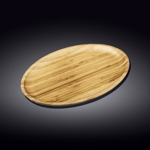 WILMAX BAMBOO SET OF OVAL PLATTERS (12" X 8" SET OF 6)