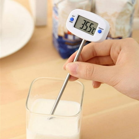 

Food Thermometer Digital Thermometer Kitchen Thermometer Rotatable Probe Thermometer Food Electronic Thermometer for Meat Water Milk BBQ Chocolate Oil Temperature Test