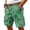 Light Green, variant on Graffiti Style Cargo Shorts For Men With Side Pockets And Adjustable Waistband Showcasing Streetwear Aesthetic Black L