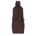 thumbnail image 7 of Halter Dresses for Women Summer Sleeveless Backless Mini Bodycon Dress Night Club Party Dress, 7 of 7