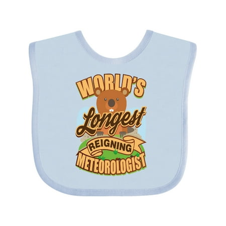 

Inktastic Groundhog Day Meterologist Weather Gift Baby Boy or Baby Girl Bib