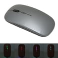 thumbnail image 4 of Ratón Inalámbrico De 2,4G, Ratón De Juego Ultrafino Recargable Silencioso De 1600DPI Con Retroiluminación De Color Y Receptor De 2,4G Para Ordenador Portátil, 4 of 7