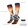 thumbnail image 4 of Naloa Oil Painting Colorful Hamster Thigh High Socks Extra Long Stretchy Sock Women Over Knee High Opaque Stocking Daily Wear, 4 of 6