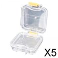 thumbnail image 1 of Runquan 5X Teeth Box with Membranes Portable Protect Retainer Box False Teeth case 5 Pcs, 1 of 8