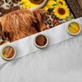 thumbnail image 4 of jejeloiu Cute Highland Cow Blackout Curtains Set of 2 (52x84 Each),Rustic Botanical Sunflower Window Curtains,Brown Leopard Print Curtains and Drapes For Boys Kids,Super Cozy Room Decor, 4 of 6