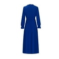 thumbnail image 4 of Njagoc3 Womens Long Sleeve V - Neck Maxi Dress, A - Line Formal Gown, Fall Party & Ceremony Wear, 4 of 5