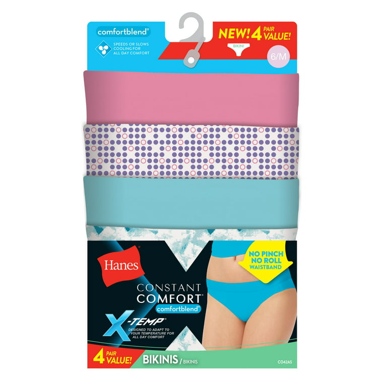 Hanes X-Temp® Constant Comfort® Women's Bikini Panties 4-Pack