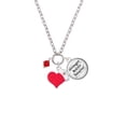 thumbnail image 2 of Delight Jewelry July - Red Crystal Bicone - Red Heart Nurse Strong Zoe Necklace, 2 of 4