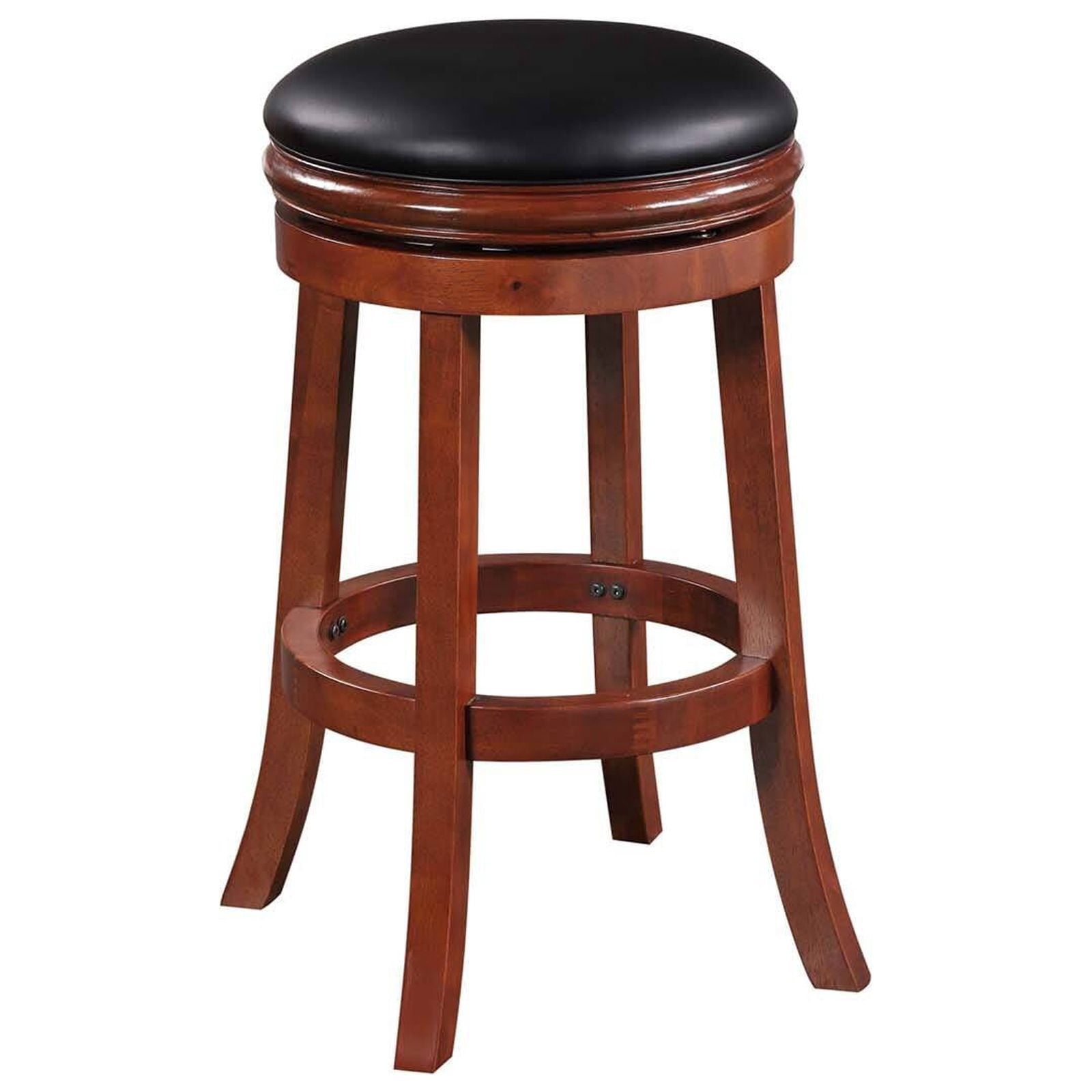 Boraam 29in. Backless Swivel Wood Bar Stool - Cherry Finish