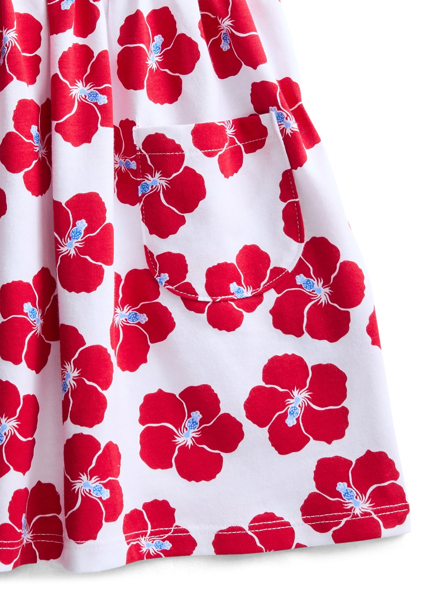 Wonder Nation Toddler Girl Patriotic Sleeveless Play Dress, Multiple Prints, Sizes 18M–5T