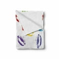 thumbnail image 2 of Colorful Soft Flannel Fleece Throw Blanket, Make up Cosmetics Theme Lipstick Colored Lips Kisses Seductive Feminine Art, Cozy Plush for Indoor and Outdoor Use, 60" x 80", Multicolor, by Ambesonne, 2 of 6