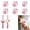 Pink, variant on 6Pcs Slap Bracelets, Meticulously Glitter Snap Band Wristbands, Comfortable Fashion Party Favors for Prom, Wedding & Birthday Celebrations, Pink