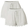 thumbnail image 2 of Sngxgn High Waisted Spandex Shorts for Women, Booty Workout Yoga Biker Shorts(White,XL), 2 of 7