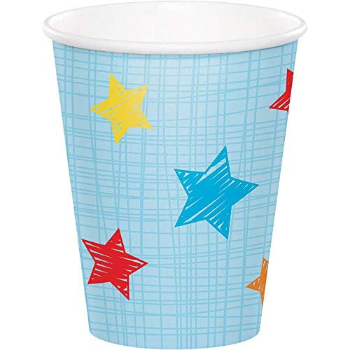 One is Fun Boy 9oz Hot/Cold Paper Cups 8 Per Pack