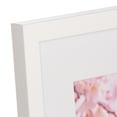thumbnail image 4 of Snap 11"x14" White Wall Picture Frame - Single White Mat - Matted for 8"x10" Image - Rectangular White Poster Frame, 4 of 11