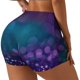thumbnail image 1 of Fotbe Purple and Green Glitter Shorts Sin Costuras – Shorts Deportivos de Cintura Alta para Mujer, Elásticos para Gimnasio, Yoga, Running o Ciclismo-Large, 1 of 8