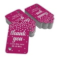 thumbnail image 2 of Inkdotpot Real Silver Foil ThankYou From The New Wedding Tags Favor Hang Paper Tags 100 Pack, 2 of 6