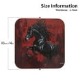 thumbnail image 2 of Leather Coasters with Heat-resistant for Drinks, Black Stallion On Red Canvas Cup Coasters Cup Pad Mat for Tabletop Protection, Coffee Table, Office Desk and Housewarming Gift, 2 of 5