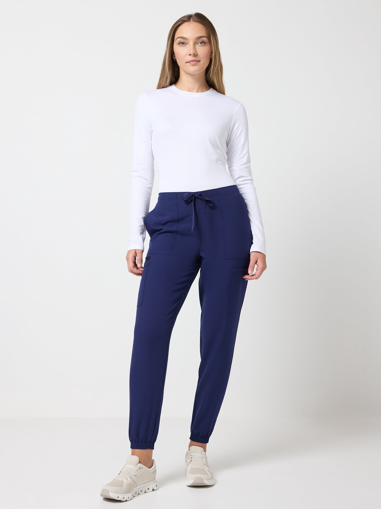 Scrubstar Core Essentials Women’s Drawstring Cargo Jogger Scrub Pant, Sizes XS–3XL