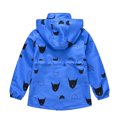 thumbnail image 3 of Mercatoo Kids Boys Zip Up Prints Jacket Coat Long Sleeve Hooded Thicken Outerwear Toddler Girls Winter Jacket 3t, 3 of 5