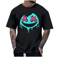 thumbnail image 1 of T-shirt d'Halloween pour Homme, T-Shirt Graphique d'Halloween pour Homme avec Imprimé, Haut Décontracté à Manches Courtes et Col Rond pour Costume et Usage Quotidien, 1 of 5