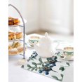 thumbnail image 4 of Blueberry Spring Leaves Kitchen Dish Towels for Drying Dishes Set of 4, Farmhouse Botanical Branches Waffle Weave Microfiber Hand Tea Bathroom Towels Quick Dry & Absorbent Towel 12x12, 4 of 7