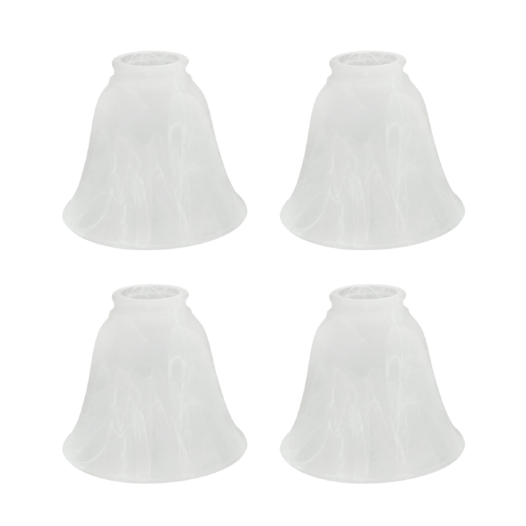 4 Pack Replacement Glass, 5 high x 4-1/2 Diameter 2-1/8 Fitter Size Aspen Creative 23043-4 Transitional Style Bell Shaped Frosted Shade