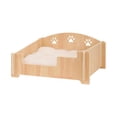 thumbnail image 3 of Cama para Gato Cama Elevada de Madera Sofá para Mascotas Cojín Desmontable Estructura Resistente Adecuado para Gatos Y Perros Pequeños en Interiores, 3 of 8