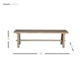 thumbnail image 3 of Bedford 59" Bench "A" Base, Brushed Smoke, 3 of 8
