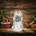 thumbnail image 5 of 13 Inch Elegant Angel Tree Topper with Soft Pinions, Lifelike Doll Ornament for Christmas Tree Top Decoration, Multi-Function Holiday Decor，E, 5 of 7