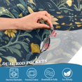 thumbnail image 5 of Yayeee Kitchen Curtains Tier Set of 2 Light Filtering 57"x36" Over Sink Window Panels, Shadowy Forest Pattern, 5 of 7