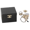 thumbnail image 1 of Miniature Musical Instrument Replica Drum Set Ornament Drummer Gift - Musical Decor, 1 of 4