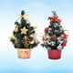 thumbnail image 3 of EeaseMX Decoración de árbol de Navidad en miniatura exquisita, modelo de árbol de Navidad, regalos, decoración realista para fiesta en casa (20cm, rojo B y dorado C), 2 uds., 3 of 7
