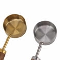 thumbnail image 3 of LAZIOEGR 14 ml Stainless‑Steel & Solid‑Wood Measuring Spoon Set – Precision 14 ml Cups with Gold‑Sanded Finish, Portable Wooden Handles, Dual Function for Measuring & Heating, 3 of 8