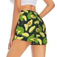 thumbnail image 3 of Haiem Fresh Avocado Women's 2 in 1 Running Shorts - Lightweight Athletic Workout Gym Yoga Breathable Sports Shorts Liner with Phone Pockets-Large, 3 of 9