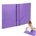 thumbnail image 5 of Plastic Folders with Pockets, Sturdy Heavy Duty File Folders with Business Card Slot, Poly Folders for Documents Letter Size, 2-Pocket Folder for Schoolwork & Office, 7 Assorted Colors 1pc, 5 of 6