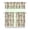 cactus, variant on Southwestern Succulent Kitchen Curtains - Desert Style 3-PC Set with Valance & Tier Panels, Rod Pocket Design