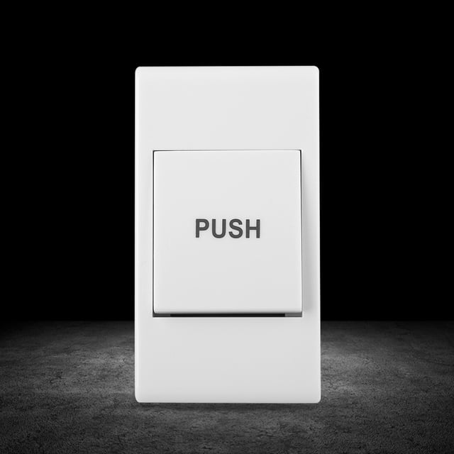 Door Push Button, Premium ABS Material, Door Control Button, For Hollow Door Frame Residential